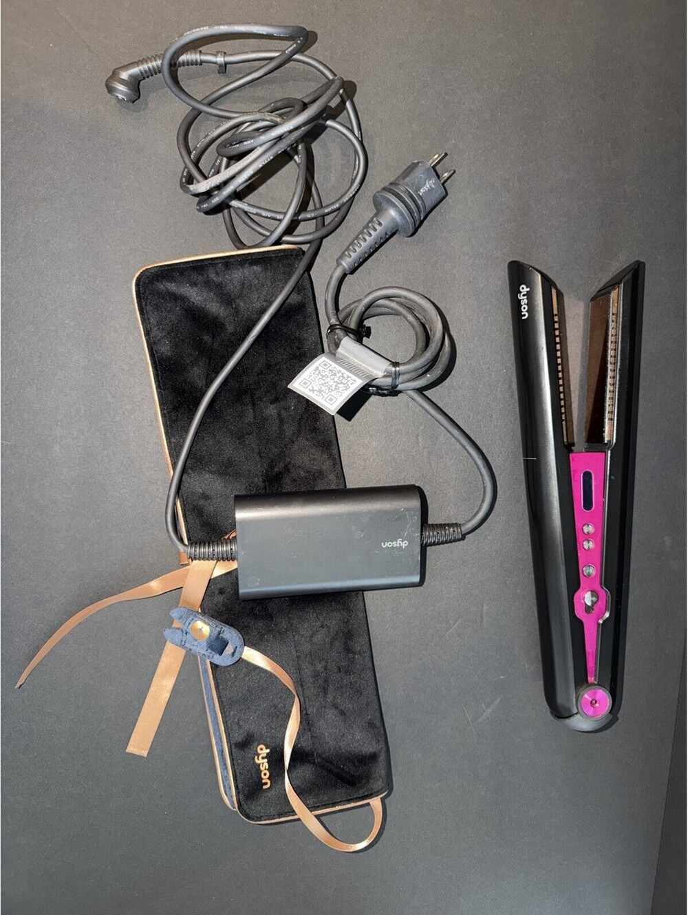 Dyson HS03 Corrale Hair Straightener Iron Pink/Black - w/ Charger, Stand Bag